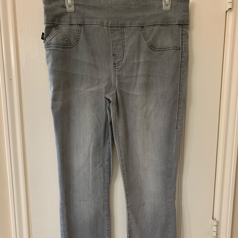 Gray stretch jeans in good condition.